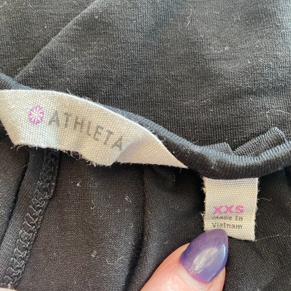 Athleta Ultimate Cross Back Tank Top Black - Picture 6 of 7